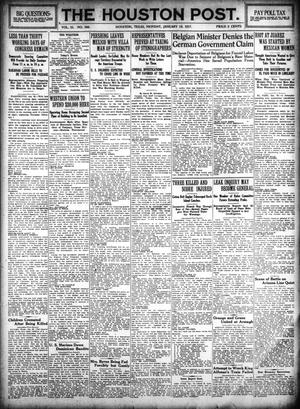 The Houston Post. (Houston, Tex.), Vol. 31, No. 300, Ed. 1 Monday, January 29, 1917
