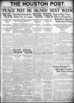 The Houston Post. (Houston, Tex.), Vol. 34, No. 346, Ed. 1 Sunday, March 16, 1919