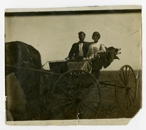 Primary view of object titled '[Couple in a Buggy]'.