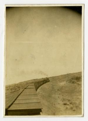 Primary view of object titled '[Overview of Train on the Plains]'.