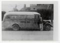 Photograph: [School Bus Servicing Booth, George, and Richmond Districts]