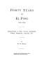 Thumbnail image of item number 1 in: 'Forty years at El Paso, 1858-1898; recollections of war, politics, adventure, events, narratives, sketches, etc., by W. W. Mills.'.