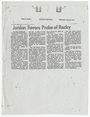 Primary view of object titled '[Barbara C. Jordan Newspaper Clippings: July-December 1974]'.
