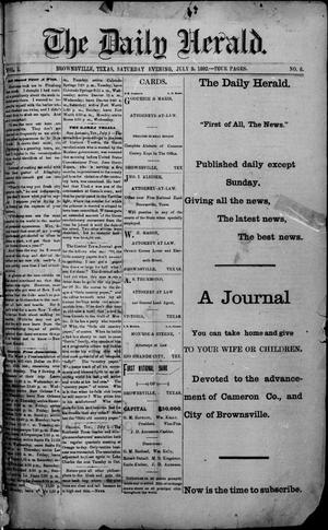 The Daily Herald (Brownsville, Tex.), Vol. 1, No. 6, Ed. 1, Saturday, July 9, 1892