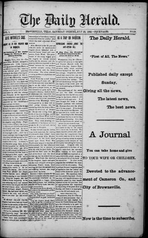 The Daily Herald (Brownsville, Tex.), Vol. 1, No. 18, Ed. 1, Saturday, July 23, 1892