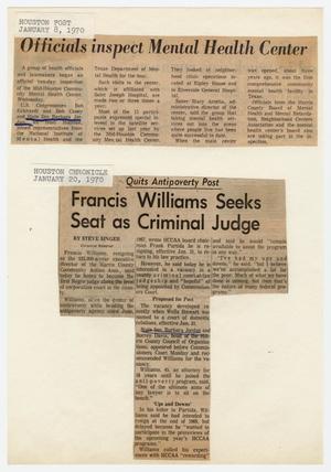 [Barbara C. Jordan Newspaper Clippings and Photographs: January-June 1970]