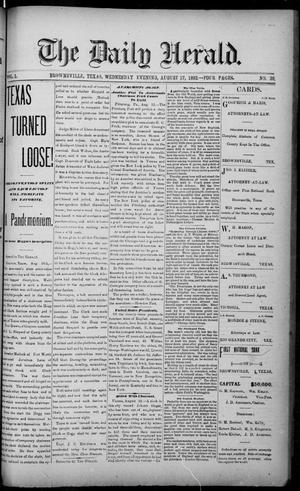 The Daily Herald (Brownsville, Tex.), Vol. 1, No. 39, Ed. 1, Wednesday, August 17, 1892