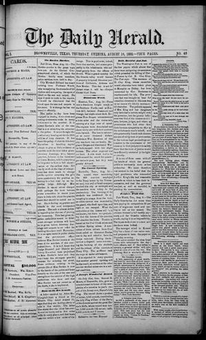 The Daily Herald (Brownsville, Tex.), Vol. 1, No. 40, Ed. 1, Thursday, August 18, 1892