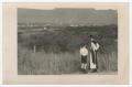 Thumbnail image of item number 1 in: '[Student and Monk Look at Dallas Skyline]'.