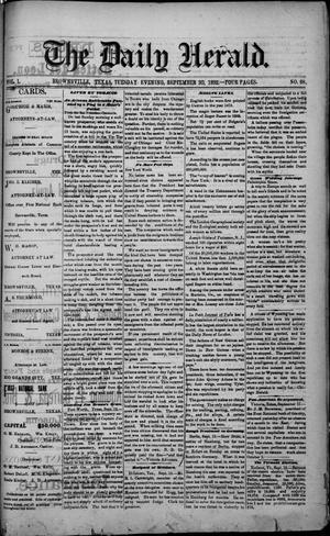 The Daily Herald (Brownsville, Tex.), Vol. 1, No. 68, Ed. 1, Tuesday, September 20, 1892