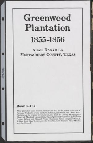 Primary view of object titled '[Greenwood Plantation Accounts: 1855-1856]'.