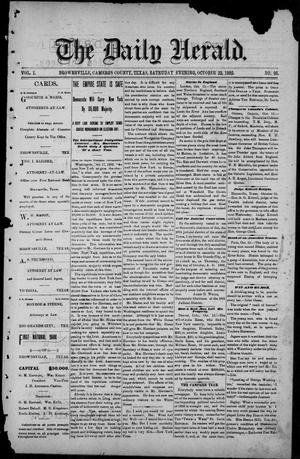 Primary view of The Daily Herald (Brownsville, Tex.), Vol. 1, No. 96, Ed. 1, Saturday, October 22, 1892