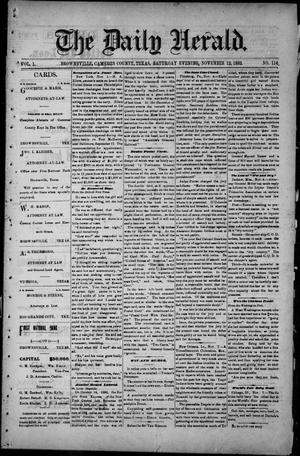 The Daily Herald (Brownsville, Tex.), Vol. 1, No. 114, Ed. 1, Saturday, November 12, 1892
