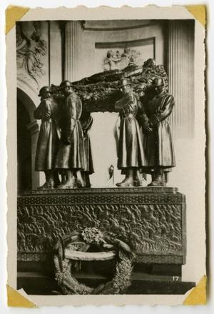 Primary view of object titled '[Photograph of Ferdinand Foch's Tomb]'.