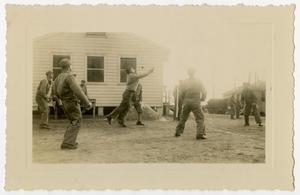 [Photograph of Soldiers Playing Volleyball at Camp Campbell]