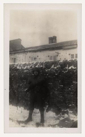 [Photograph of Clarence Whitefield in Avricourt, France]