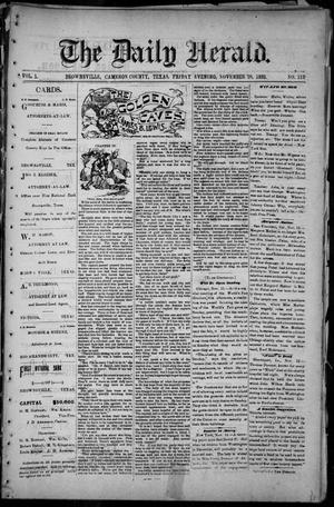 The Daily Herald (Brownsville, Tex.), Vol. 1, No. 119, Ed. 1, Friday, November 18, 1892