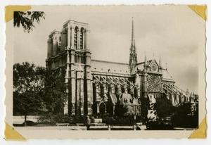 Primary view of object titled '[Photograph of Cathédrale Notre-Dame de Paris]'.