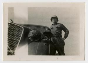 [Photograph of Lieutenant Edward Johnson and Car]