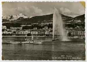 [Postcard of Geneva Water Fountain]