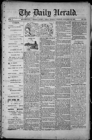 The Daily Herald (Brownsville, Tex.), Vol. 1, No. 128, Ed. 1, Tuesday, November 29, 1892