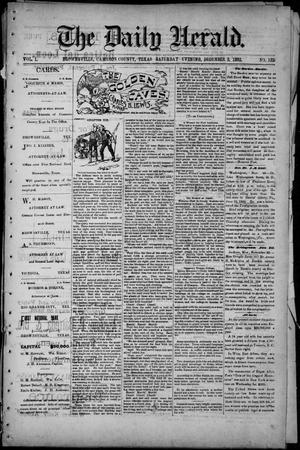Primary view of object titled 'The Daily Herald (Brownsville, Tex.), Vol. 1, No. 132, Ed. 1, Saturday, December 3, 1892'.