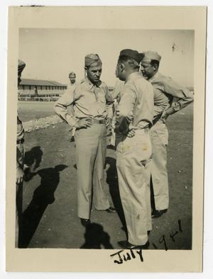 [Photograph of Soldiers Talking]