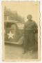 Primary view of [Photograph of Edward Johnson and Car]