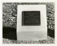 Thumbnail image of item number 1 in: '[Photograph of 12th Armored Division HQs General and Special Staffs Memorial Stone]'.