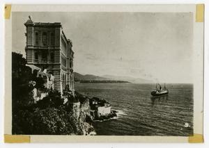 Primary view of object titled '[Photograph of the Oceanographic Museum of Monaco]'.