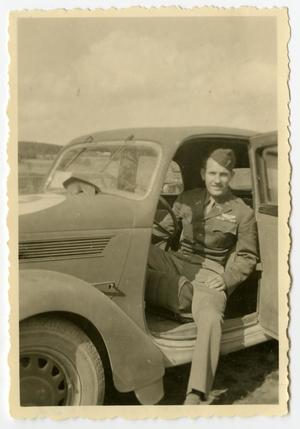 [Photograph of Lester Johnson in Car]