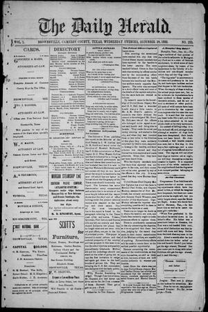 The Daily Herald (Brownsville, Tex.), Vol. 1, No. 153, Ed. 1, Wednesday, December 28, 1892