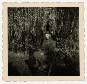 [Photograph of Leon D. Laffal Under Tree]