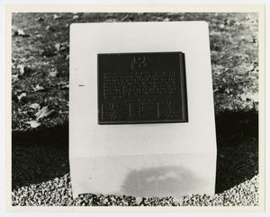 [Photograph of 119th Armored Engineer Battalion Memorial Stone]