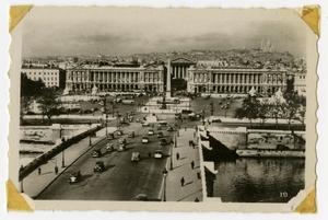 Primary view of object titled '[Photograph of Place de la Concorde in Paris, France]'.