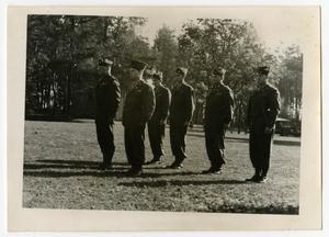 [Photograph of Officers at Review]