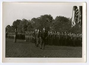Primary view of object titled '[Photograph of General Inspecting Troops]'.