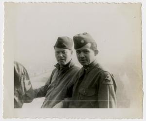 [Photograph of Major and Aide]