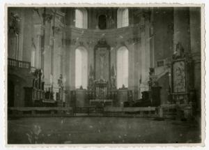 Primary view of object titled '[Photograph of Abteikirche Neresheim Interior]'.
