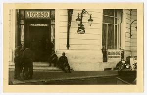 [Postcard of Soldiers at Le Negresco Hotel]