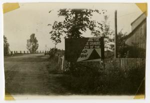 [Photograph of Sign at Dillingen Bridge]