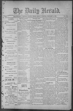 Primary view of The Daily Herald (Brownsville, Tex.), Vol. 1, No. 185, Ed. 1, Friday, February 3, 1893