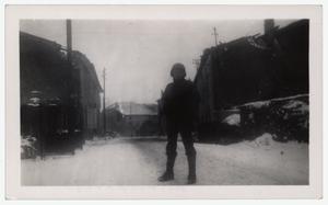 [Photograph of Clarence Whitefield in Snow]