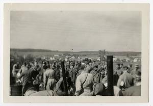 [Photograph of Soldiers Recieving Food]