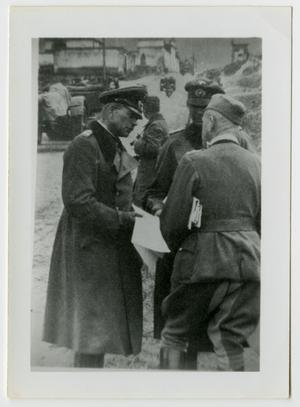 [Photograph of German Officers in Street]