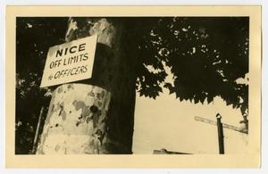 [Postcard of Nice, France Sign]