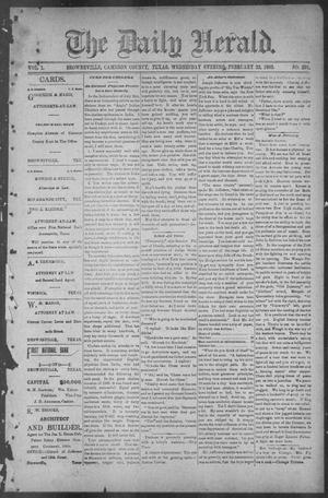 The Daily Herald (Brownsville, Tex.), Vol. 1, No. 201, Ed. 1, Wednesday, February 22, 1893