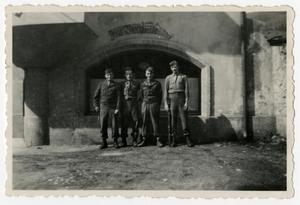 [Photograph of Soldiers at "Love Nest"]