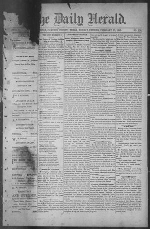 The Daily Herald (Brownsville, Tex.), Vol. 1, No. 205, Ed. 1, Monday, February 27, 1893
