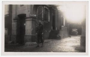 [Photograph of Clarence Whitefield in Deidesheim, Germany]